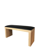 Підлокітник чорний на дерев'яній ніжці