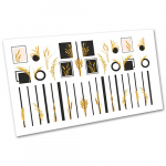 Наклейка для ногтей водная S 1100