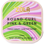 ZOLA ВАЛИКИ ДЛЯ ЛАМИНИРОВАНИЯ ROUND CURL PINK & GREEN (S, S1, M, M1, L, L1, XL, XL1)