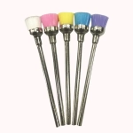 Насадка щітка для очистки фрез, біла, спер жорстка