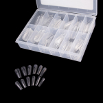 Гелевые типсы для наращивания ногтей, форма "суженный квадрат", 240 шт GLOBAL