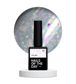 NAILSOFTHEDAY Potal base 17 – ніжно-молочна база з голографік стильною поталлю, 10 мл