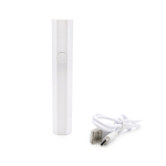 LED лампа-ліхтарик на прищіпці, гнучка з USB-роз'ємом, 3V/5V, silver