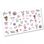 Наклейка для ногтей водная S 3053