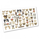 Наклейка для ногтей водная S 3356