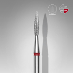 Фреза алмазное пламя острое красное EXPERT диаметр 2,3 мм / рабочая часть 8 мм