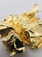 Фольга жатая в баночке (поталь) золото