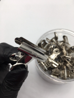 Прищепка для зажима ногтей, металлическая большая, 1 шт.