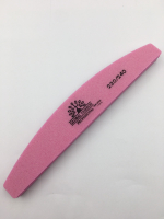 Баф для ногтей полу месяц в виде пилочки 220/240 грит, цвет, розовый