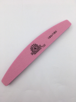 Баф для ногтей полу месяц в виде пилочки 150/150 грит, цвет, розовый