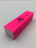 Баф для ногтей кирпич 120 грит, цвет розовый