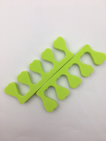 Разделители для пальцев ног, салатовые 1 пара