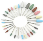 Насадка силіконова,  320 гріт, коричнева, конус