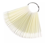 Тіпси для зразків, на кільці, овальної форми, 50 штук молочні