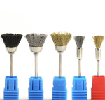 Насадка щітка для очистки фрез, чорна, середньої жорсткості, велика