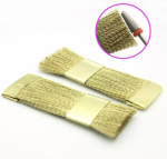 Щітка для очистки фрез, металева, золота, м’яка