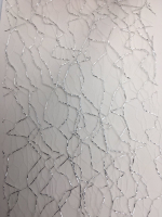 Дизайн для нігтів сітка, фольгована, біла з сріблом