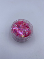 Хлопья для дизайна, маленькие цвет: прозрачно - темно розовый