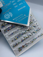 Камінці, аналог SWAROVSKI, колір мікс