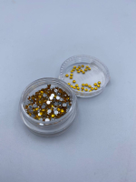 Камни, аналог SWAROVSKI, золотая пластикова