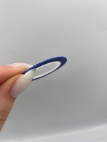 Стрічка для дизайну тоненька, 1 мм блакитна пісок