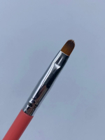 Кисть с лопаточкой двухсторонняя, красный