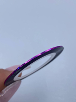 Стрічка для дизайну тоненька, 1 мм, фіолетова голографія