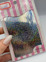 Гнучкі стрічки для дизайну 1 шт., срібна голографія