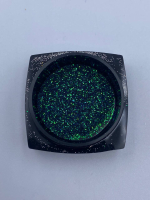 Блискітки ( пісок ) для дизанйу, чорний з зеленими вкрапленнями