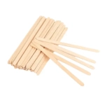 Шпатель для депіляції для нанесення воску, дерев'яний вузький 100 шт.