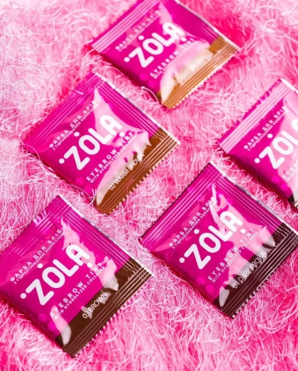 Краска для бровей с окислителем 2*5 мл Zola, № 3 BROWN